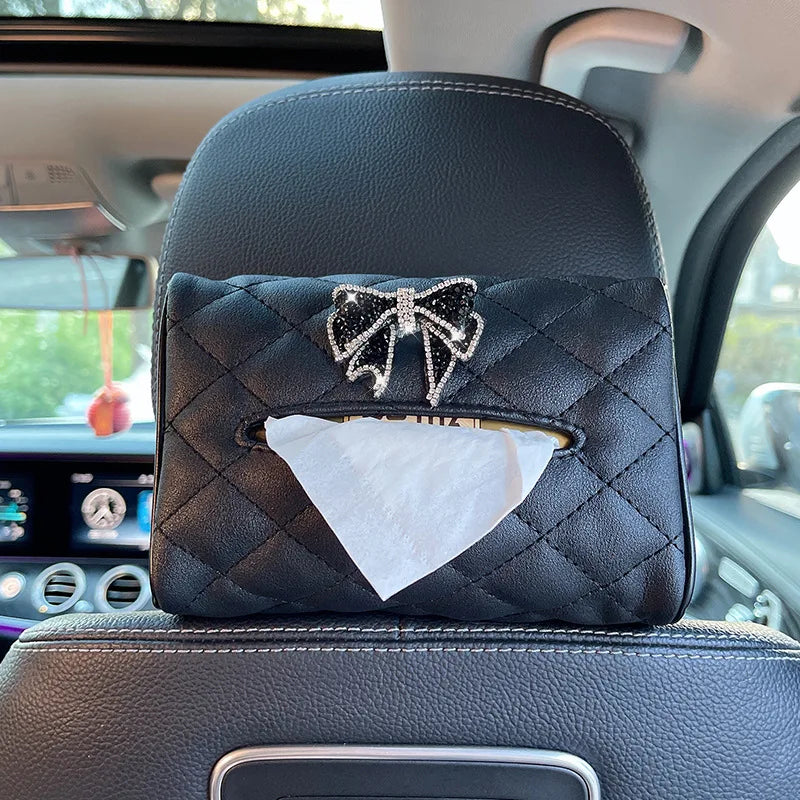 Back Seat Headrest Hanging Tissue Box