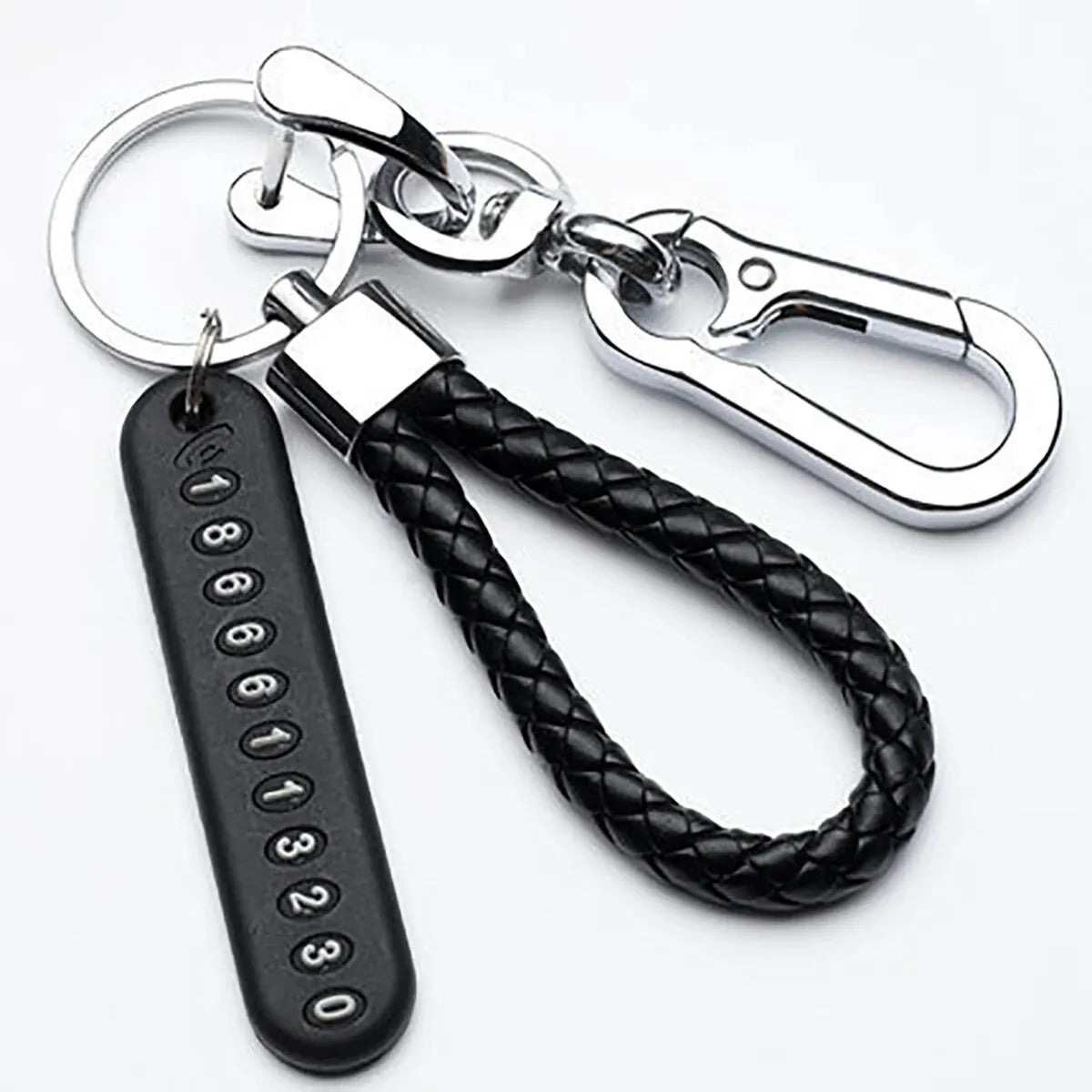 Mobile Phone Number Plate Pendant Keychain