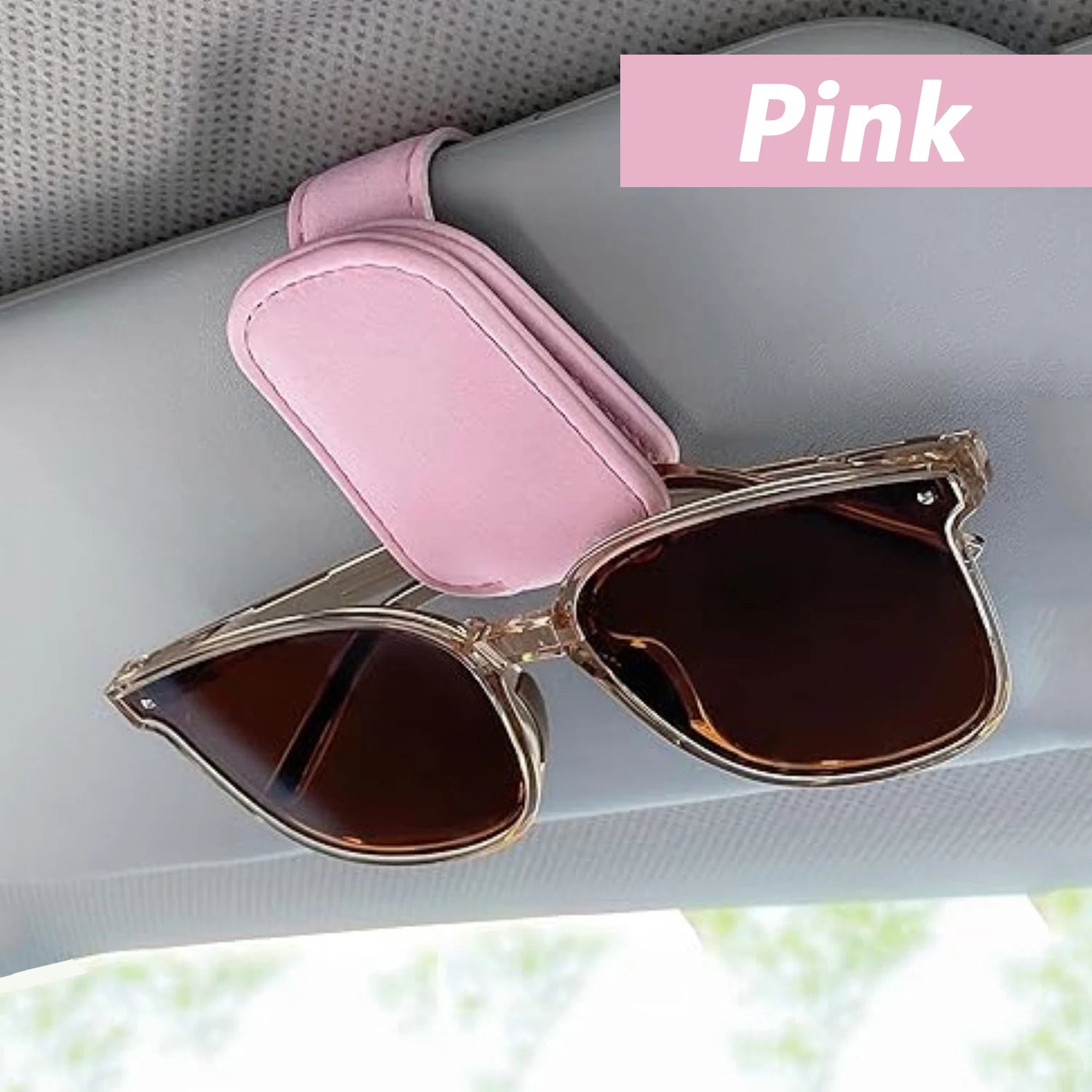 Magnetic Leather Sunglasses Clip