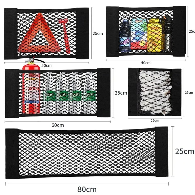 Car Storage Net Stretchable Mesh Pocket