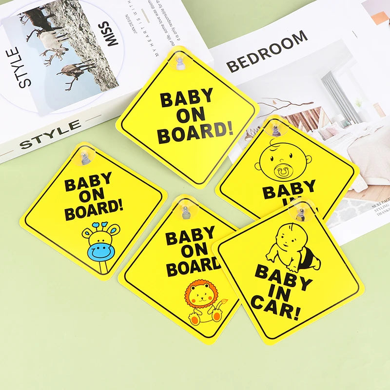 1pc Baby On Board Safety Car Window  Sticker