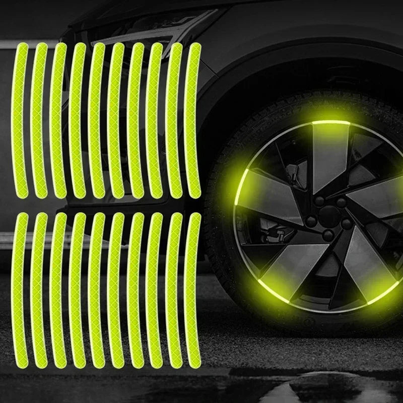 Car Wheel Hub Reflective Stripes Sticker