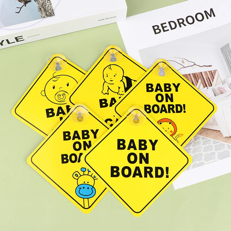1pc Baby On Board Safety Car Window  Sticker