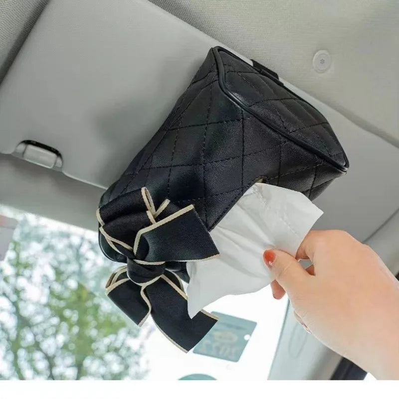 Back Seat Headrest Hanging Tissue Box