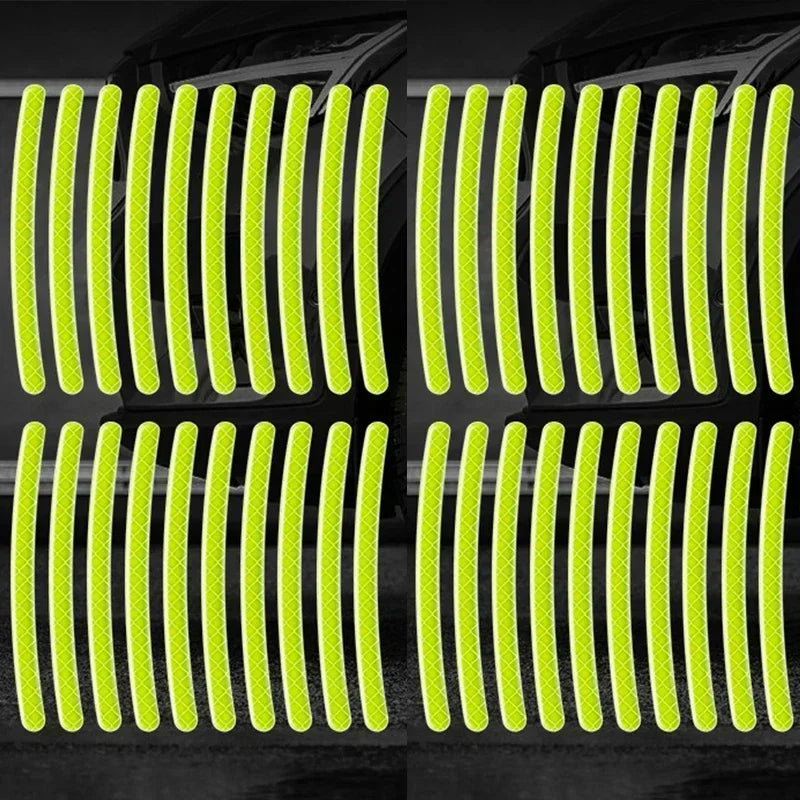 Car Wheel Hub Reflective Stripes Sticker