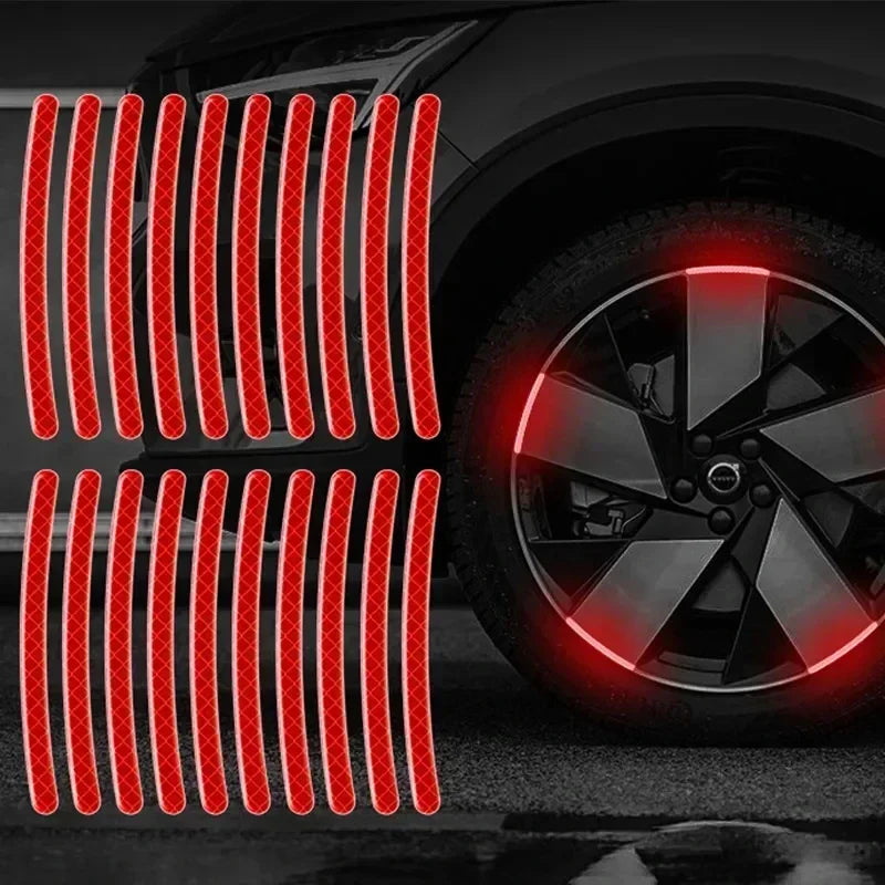 Car Wheel Hub Reflective Stripes Sticker