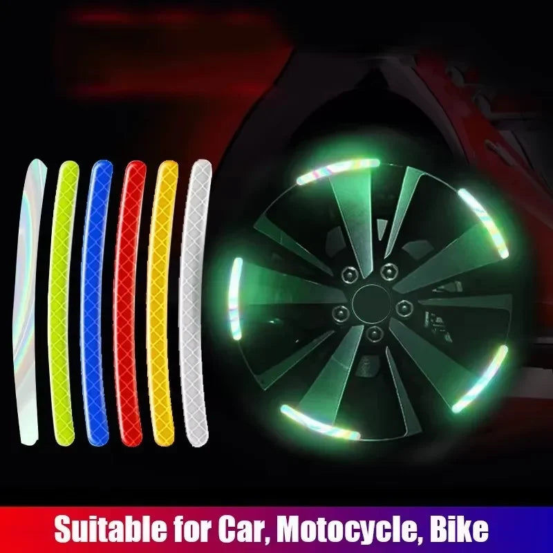 Car Wheel Hub Reflective Stripes Sticker
