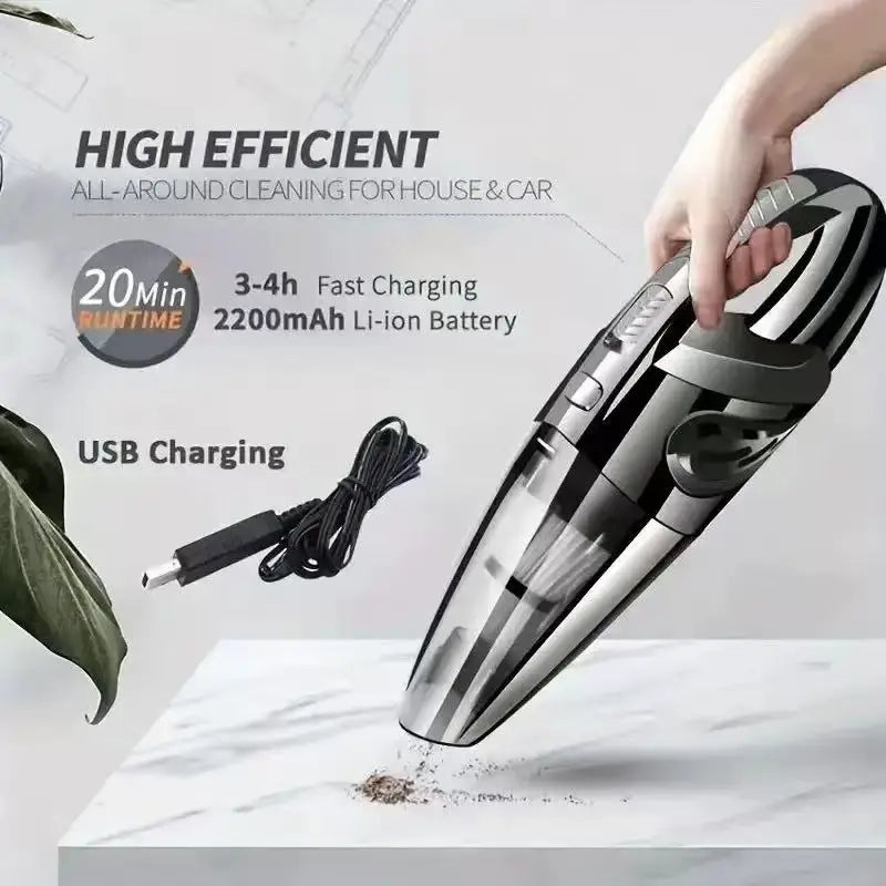 Portable Wireless Vacuum Cleaner Powerful Suction