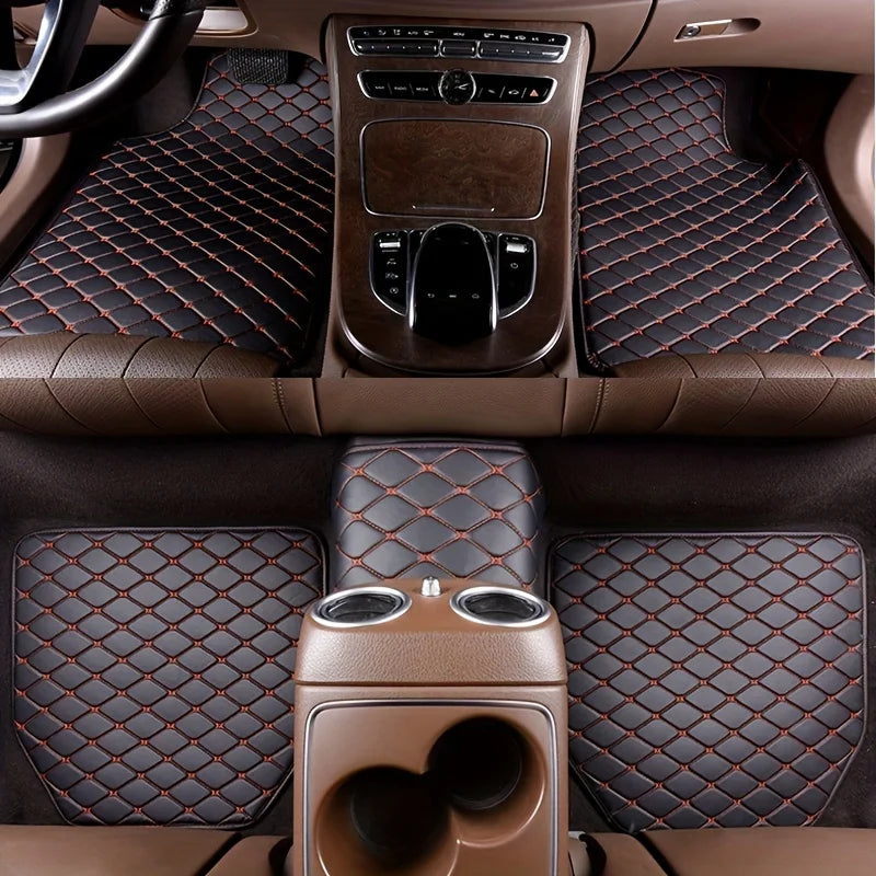 Car Floor Mats PU Leather Waterproof