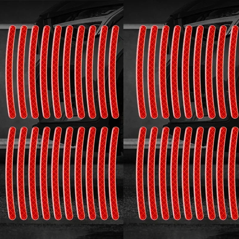 Car Wheel Hub Reflective Stripes Sticker