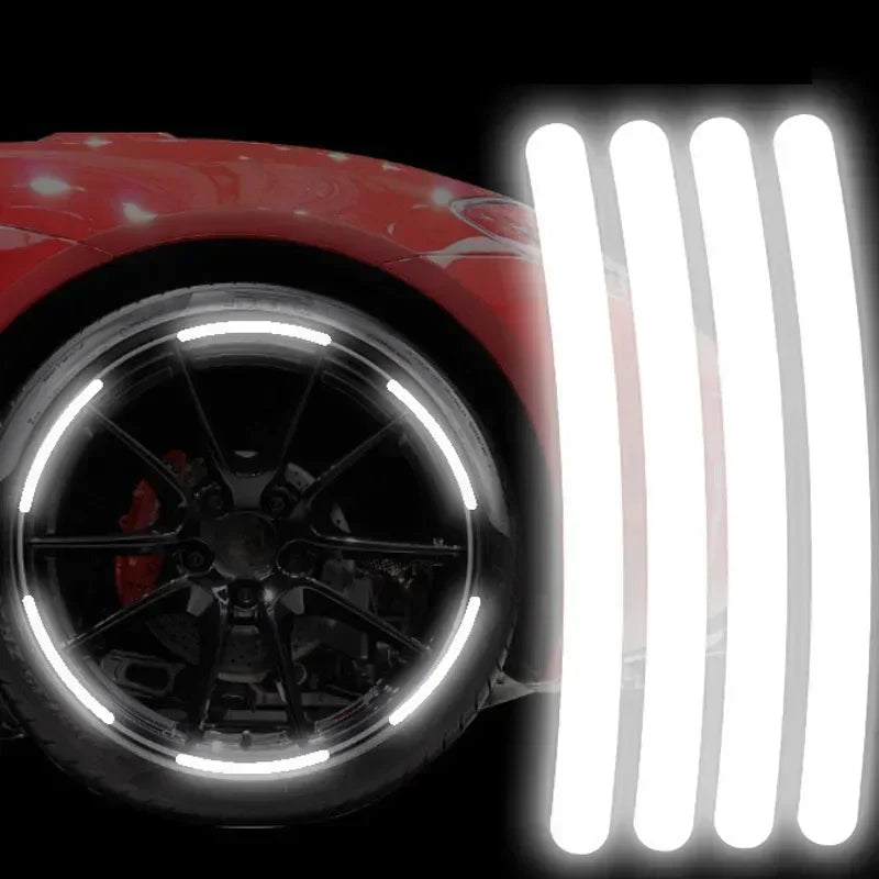 Car Wheel Hub Reflective Stripes Sticker