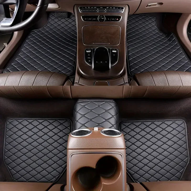 Car Floor Mats PU Leather Waterproof