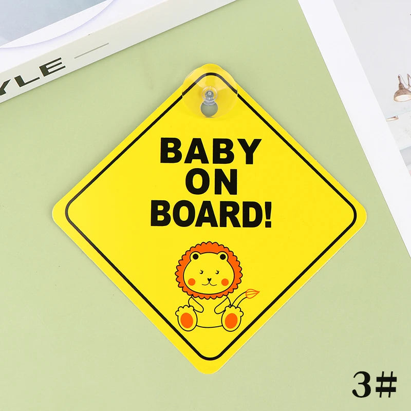 1pc Baby On Board Safety Car Window  Sticker