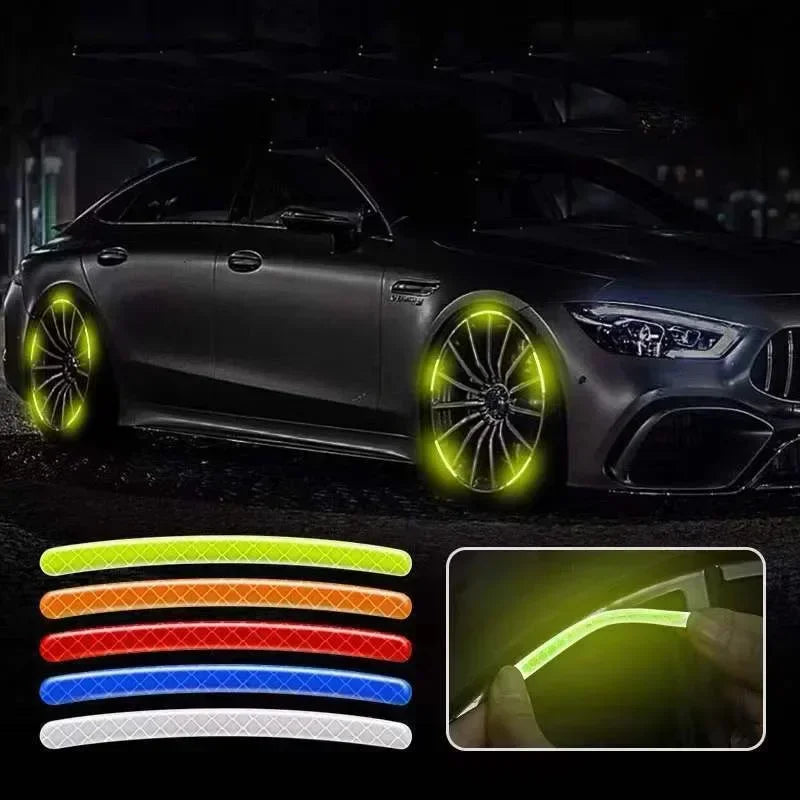 Car Wheel Hub Reflective Stripes Sticker