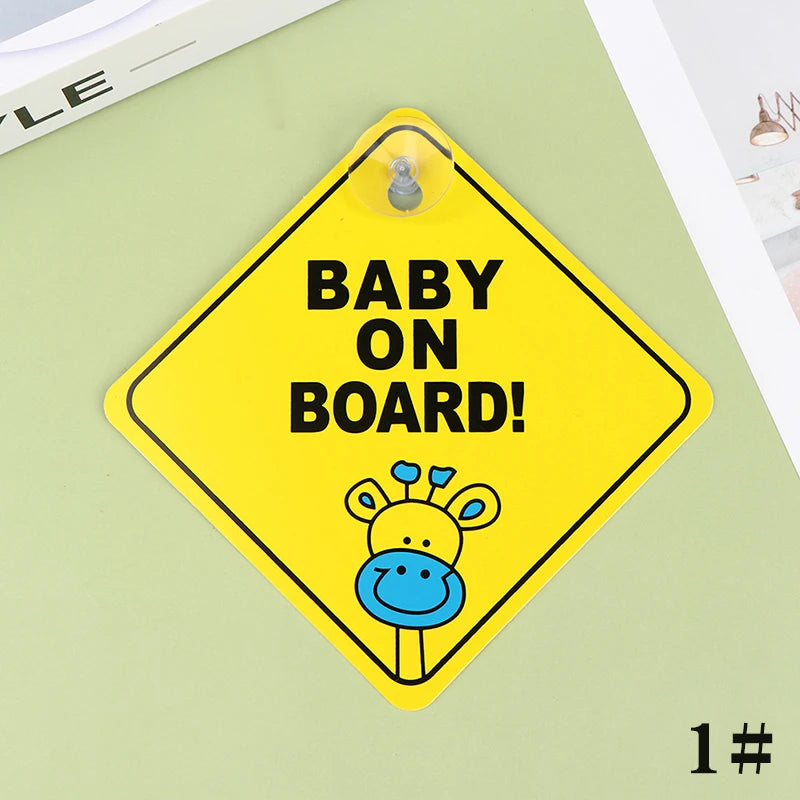 1pc Baby On Board Safety Car Window  Sticker
