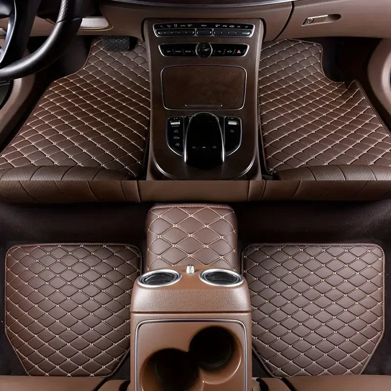 Car Floor Mats PU Leather Waterproof
